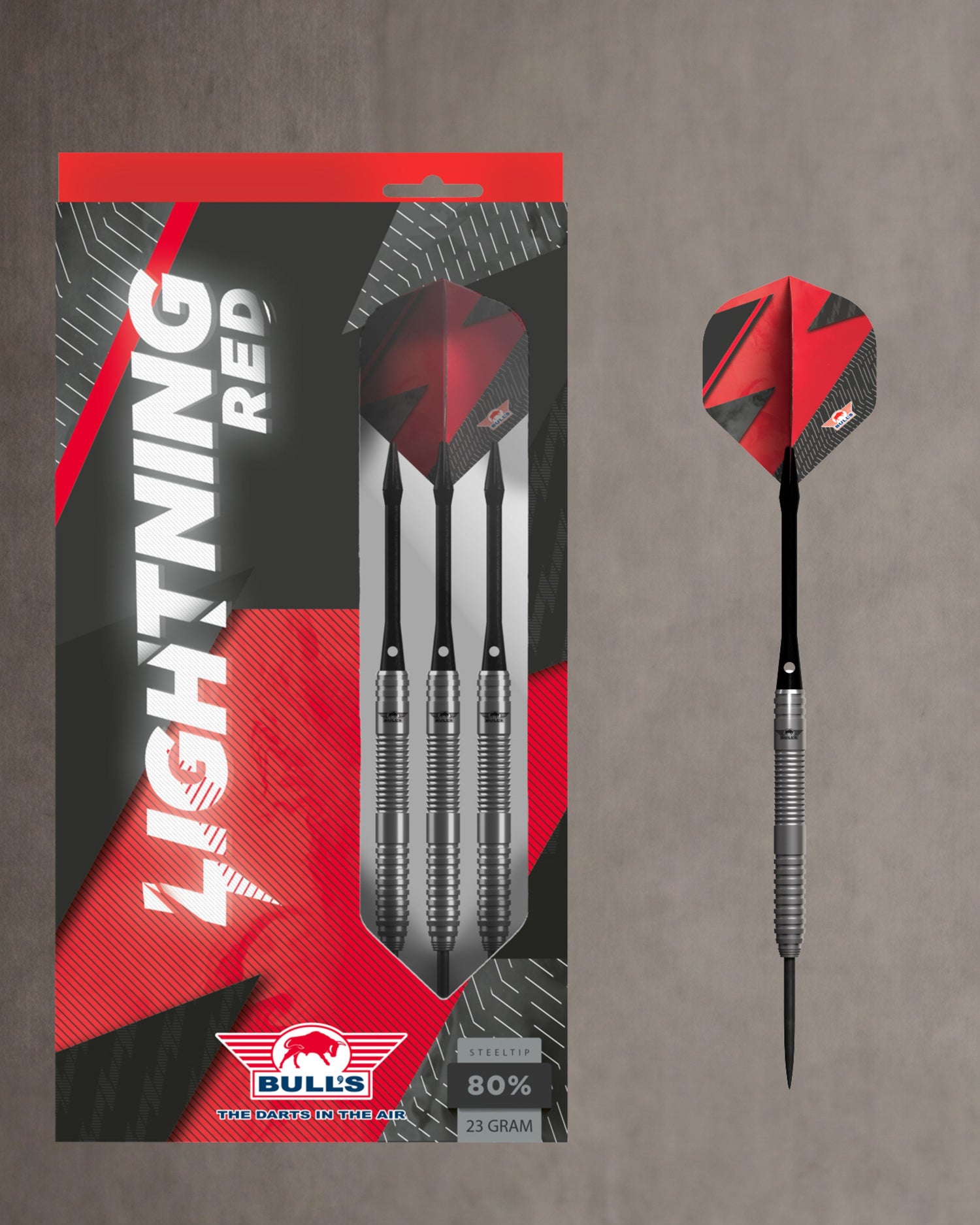 Bulls Lightning Red Steeldarts - 23g